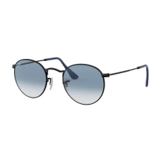 Ray-Ban RB3447 006/3F ROUND METAL MATTE BLACK CLEAR GRADIENT BLUE napszemüveg napszemüveg