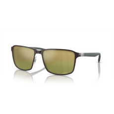 Ray-Ban RB3721CH 188/6O BROWN ON GUNMETAL POLARIZED GREEN/GOLD CHROMANCE napszemüveg