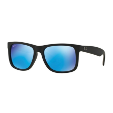 Ray-Ban RB4165 622/55 JUSTIN BLACK RUBBER GREEN MIRROR BLUE napszemüveg napszemüveg