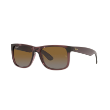 Ray-Ban RB4165 6597T5 JUSTIN Transparent Dark Brown Brown napszemüveg napszemüveg