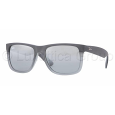 Ray-Ban RB4165 852/88 JUSTIN RUBBER GREY/GREY TRANSP. GREY SILVER MIRROR GRADIENT napszemüveg