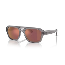 Ray-Ban RB4397 6684D0 CORRIGAN TRANSPARENT GREY DARK VIOLET MIRROR RED napszemüveg