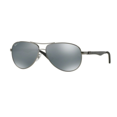 Ray-Ban RB8313 004/K6 CARBON FIBRE SHINY GUNMETAL BLUE MIRROR SILVER POLAR napszemüveg