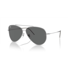 Ray-Ban RBR0101S 003/GR AVIATOR REVERSE SILVER DARK GREY napszemüveg