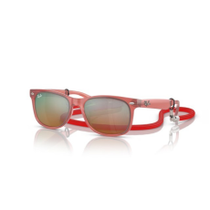 Ray-Ban RJ9052S 7145A8 JUNIOR NEW WAYFARER OPAL RED ORANGE MIRROR gyermek napszemüveg