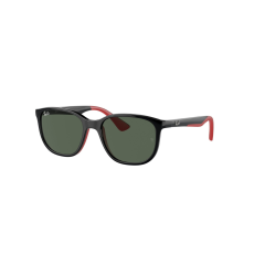 Ray-Ban RJ9078S 713171 Black On Red Dark Green napszemüveg