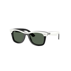 Ray-Ban RJ9140S 721171 White & Black Dark Green napszemüveg