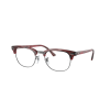 Ray-Ban RX5154 8376 CLUBMASTER Striped Red DEMO LENS szemüveg