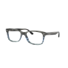 Ray-Ban RX5428 8254 Striped Grey & Blue Demo Lens szemüveg