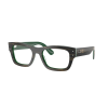 Ray-Ban RX7683V 8392 JOSEPH Striped Green On Green Demo Lens szemüveg