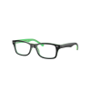 Ray-Ban RY1531 3764 Black On Green DEMO LENS szemüveg