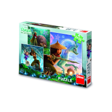 Raya és a sárkány 3x55 darabos puzzle szett gyerekeknek puzzle, kirakós