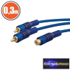  RCA kábel 2 x RCA dugó - 1 x RCA aljzat 0,3 m