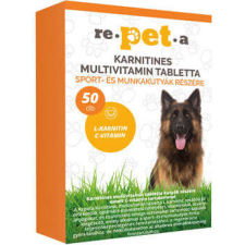 Re-pet-a karnitines multivitamin tabletta kutyáknak 50 db vitamin, táplálékkiegészítő kutyáknak