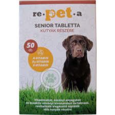 Re-pet-a Senior tabletta kutyáknak 50 db vitamin, táplálékkiegészítő kutyáknak