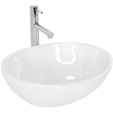 ﻿Rea Rea Sofia mosdótál 41x34.5 cm ovális fehér REA-U0133 fürdőkellék