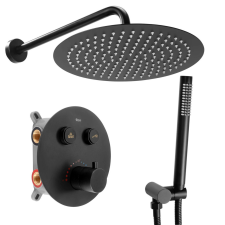 Rea rejtett Zuhanyszett Rea LUNGO Black Matt BOX csaptelep