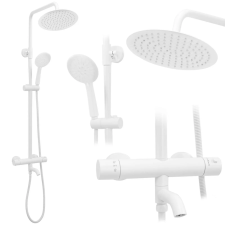 Rea Termosztátos zuhanyszett Rea Lungo White Matt csaptelep