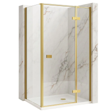Rea zuhanykabin Rea Atlas 80x100 Brush Gold kád, zuhanykabin