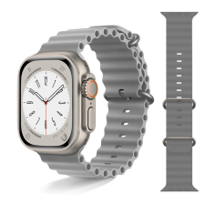 Reakció-D Kft Apple Watch 4/5/6/7/8/SE/Ultra (42/44/45/49mm) Szilikon pótszíj okosóra kellék