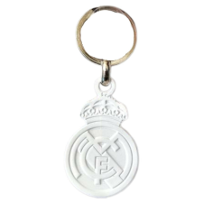 Real Madrid kulcstartó fehér címeres kulcstartó