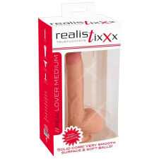 realistixxx realistixxx - tapadótalpas élethű dildó (22cm) - natúr műpénisz, dildó