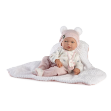 Realisztikus baba puha textiltesttel - 38 cm élethű baba