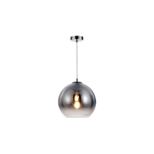 Reality Castilo ChandelierE27X1 MAX40WIron+glassD25CM canopy and cup chrome - REAL-334201-06 világítás