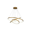Reality Cataleya Pendant lightAlu. and Silicon and IronPainting Gold finish. LED 58W; 80lm/W; 4000K25000hours;CRI≧80;A+Size:(D800+D600+D400)*H1200mm - REAL-335303-03