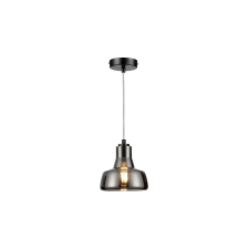 Reality Haga ChandelierE27X1 MAX40WIron+glassD16.5CM cable black, canopy black - REAL-334701-02 világítás