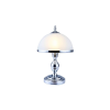 Reality Lindgard  Table lamp, chrome, shade with chrome metalring Dia:20cm H:10cm1*E14 Max 40W bulb excl.W:20cm H:32cm - REAL-508701-06