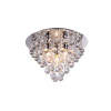 Reality London crystal Ceiling lamp Round chrome + clear Crystal 3x E14 · max. 40W bulb excl.Product dimensions:Width:38cm Height:26.5cm  - REAL-627703-06