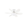 Reality Lund LED fehér mennyezeti lámpa beépített ventilátor távkapcsolóval