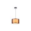 Reality Martina 1-LIT PENDANT LAMPW/230V 50Hz E27*1(W/O BULB)W/SIZE:D300 MMW/CHROME + GREY SHADE FINISHW/BASE SIZE:D100MM - REAL-333201-47