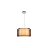 Reality Martina 1-LIT PENDANT LAMPW/230V 50Hz E27*1(W/O BULB)W/SIZE:D400 MMW/CHROME + BLACK SHADE FINISHW/BASE SIZE:D100MM - REAL-333211-02