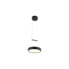 Reality Thea Pendant lamp, Alu.and Acrylic and Ironsand BlackLED 12W; 4000K; 80lm/W;25000hours;CRI≧80;A+Size:D200xH1000mm - REAL-338201-30