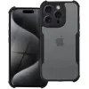  Realme C61, Szilikon tok, közepesen ütésálló, légpárnás sarok, akril hátlap, Anti-Drop Case, átlátszó/fekete