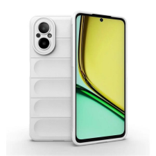 Realme C67 4G, Szilikon tok, közepesen ütésálló, 3D minta, fehér tok és táska