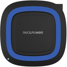 RealPower 257640 Vezeték nélküli töltő (10W) - Fekete / Kék mobiltelefon kellék