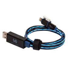 RealPower floating cable 2in1 74,5cm Blue (185961) kábel és adapter