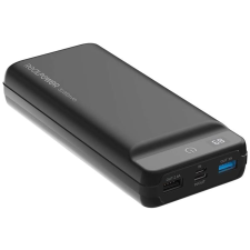 RealPower PB-30k PD Power Bank 30000mAh Fekete power bank