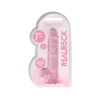 REALROCK - áttetsző élethű dildó - pink (17cm)