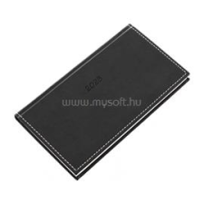 REALSYSTEM 2023-as Bolero 5712-11 fekvő fekete zsebnaptár (5712-11) naptár, kalendárium