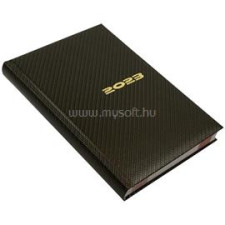 REALSYSTEM 2023-as Carbon 5321-82 A5 napi beosztású bronz határidőnapló (5321-82) határidőnapló