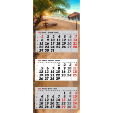 REALSYSTEM Falinaptár speditőr 3 részes 300mmx680mm, színes hátlappal Szigetek Realsystem 2024. naptár, kalendárium