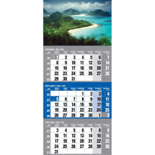 REALSYSTEM Falinaptár speditőr 3 tömbös 300mmx680mm, Sziget fejlappal Realsystem 2024. naptár, kalendárium