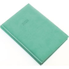 REALSYSTEM Határidőnapló Bolero P A/5, napi krémszínű lapokkal türkiz Realsystem 2026. határidőnapló