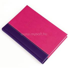 REALSYSTEM Határidőnapló Linett A/5, napi fehér lapokkal lila-pink 2026. (REALSYSTEM_51896) határidőnapló