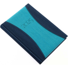 REALSYSTEM Határidőnapló Prémium A A/5, napi krémszínű lapokkal kék Realsystem 2025. határidőnapló