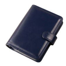 REALSYSTEM Műbőr gyűrűs kalendárium - RS160M, Kék naptár, kalendárium